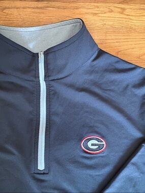 Peter Millar UGA Georgia Quarter-Zip Pullover - Small